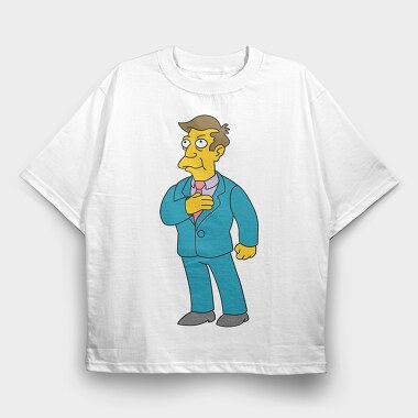 Principal Skinner, Tricou Oversize Barbati (Unisex)