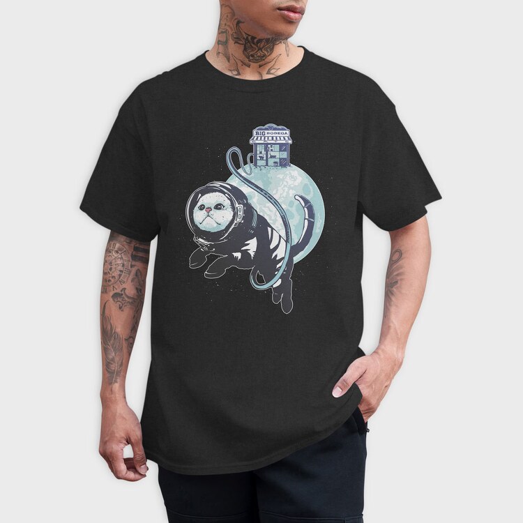Cat Astronaut Bodega, Tricou Barbati (Unisex)