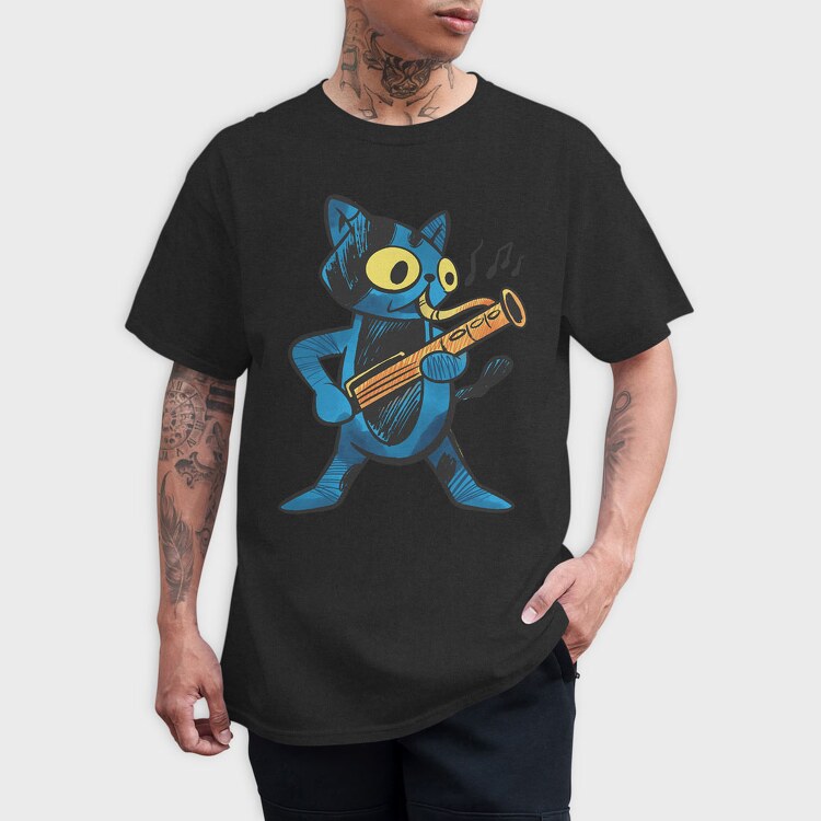 Cat Bassoon, Tricou Barbati (Unisex)