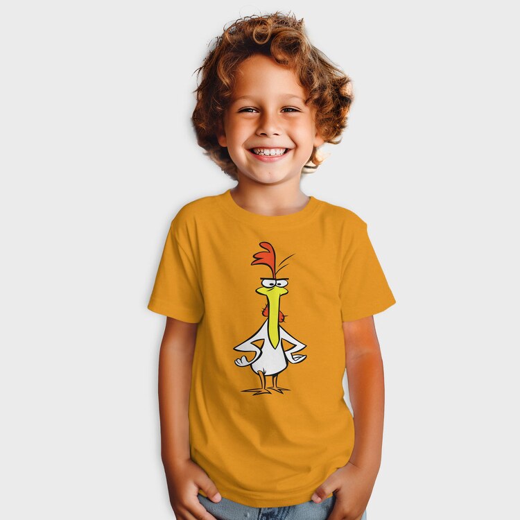 Cartoon Retro Cow and Chicken 6, Tricou Copii