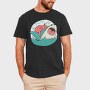 Cat Biting Shark, Tricou Barbati (Unisex)