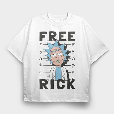Rick and Morty 64, Tricou Oversize Barbati (Unisex)