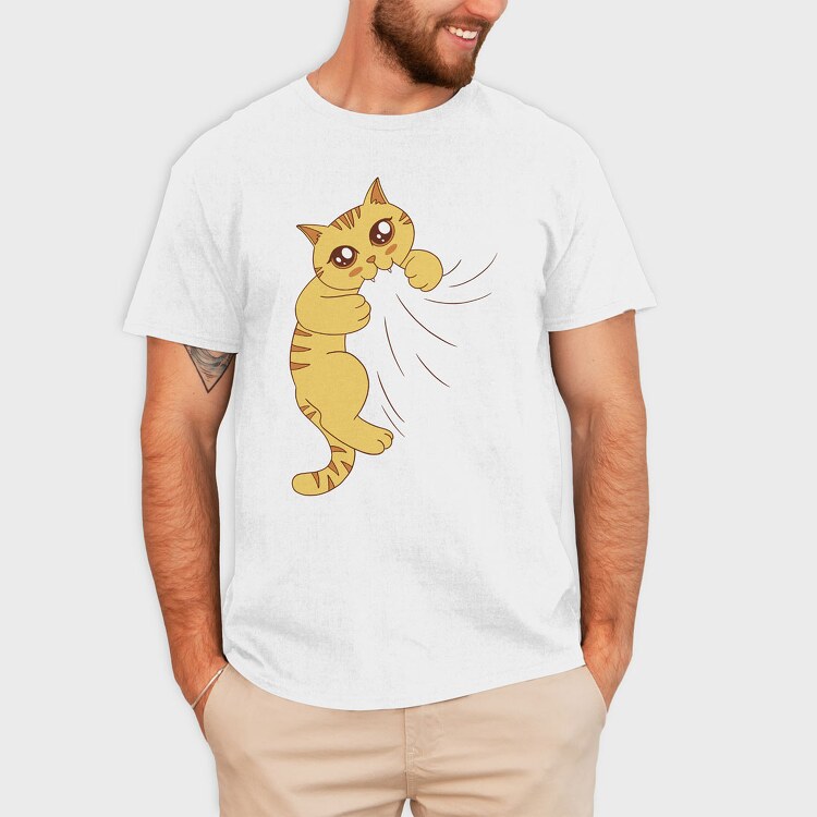 Cat Bitting, Tricou Barbati (Unisex)