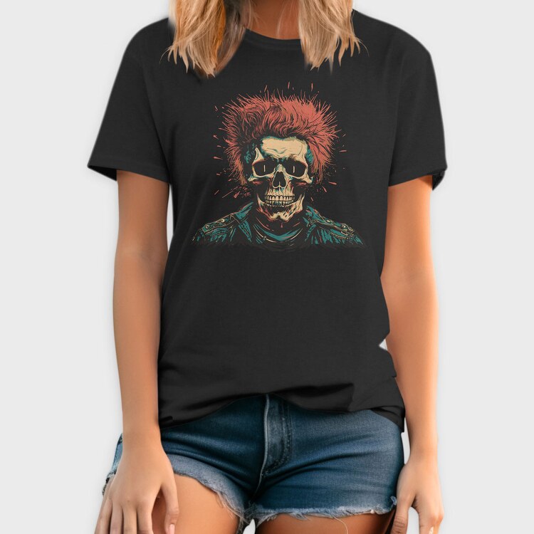 Skull Punk, Tricou Barbati (Unisex)