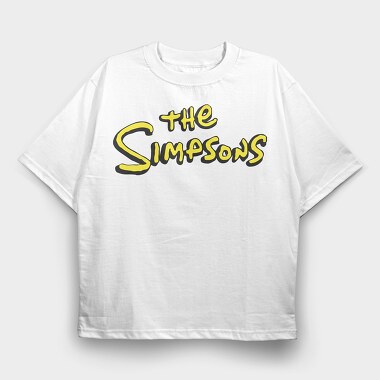 Simpsons Logo, Tricou Oversize Barbati (Unisex)