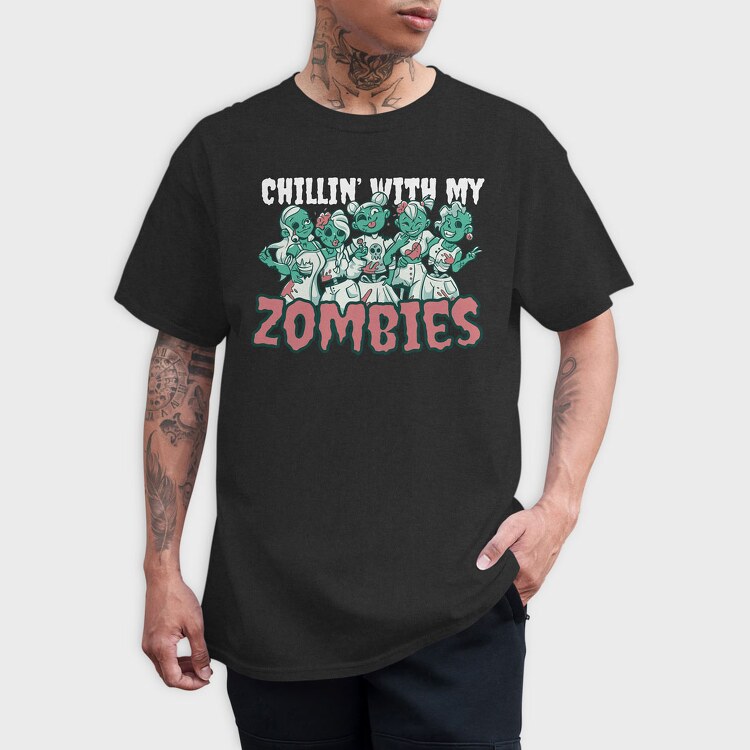 Zombie Besties, Tricou Barbati (Unisex)