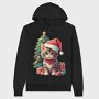 Cat Christmas Gifts, Hanorac Oversize Barbati (Unisex)