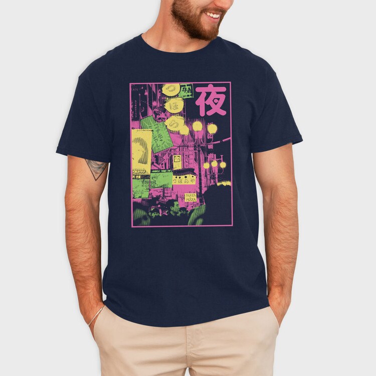 City Halftone, Tricou Barbati (Unisex)
