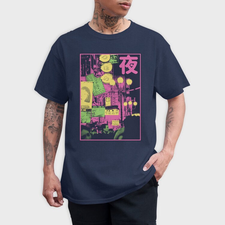 City Halftone, Tricou Barbati (Unisex)