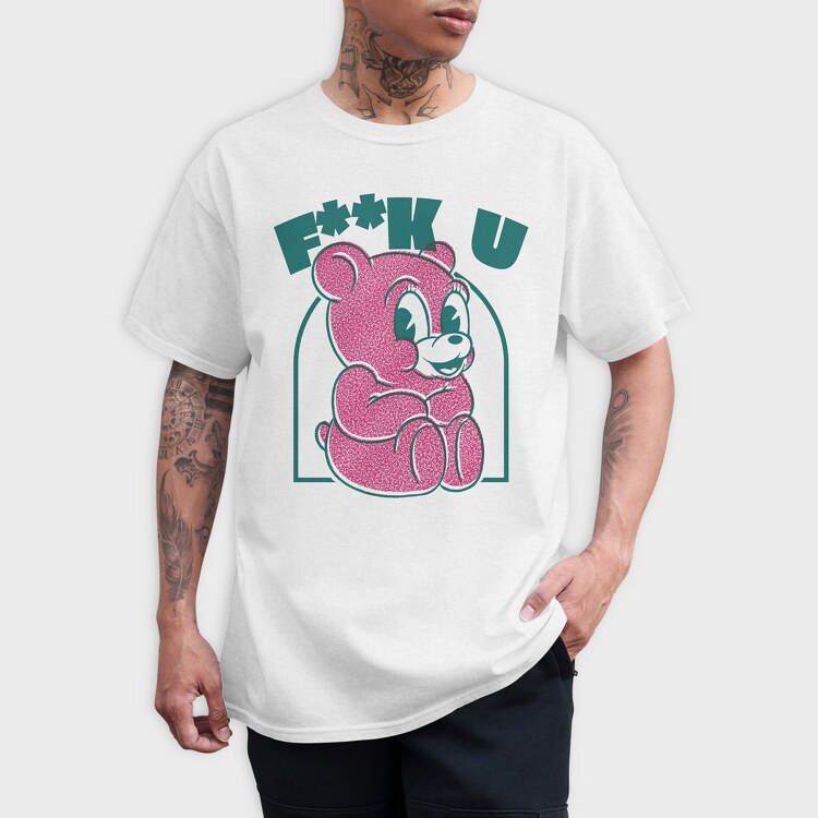 Cute Bad Bear, Tricou Barbati (Unisex)