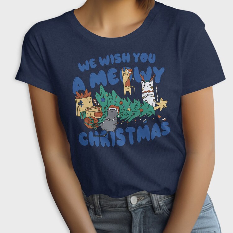 Meowy Christmas 2, Tricou Femei