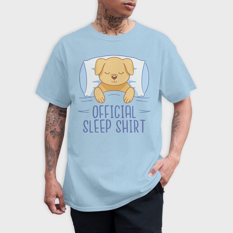 Dog Official Sleep Shirt, Tricou Barbati (Unisex)