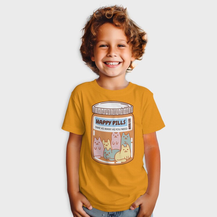 Happy Pills Cats Jar, Tricou Copii