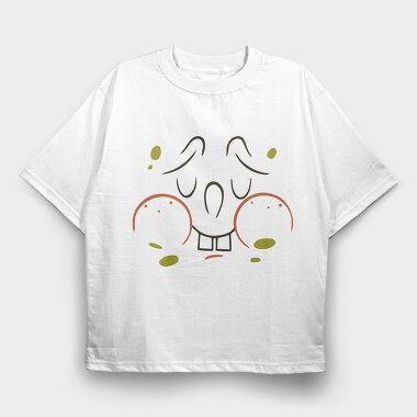 SpongeBob face 1, Tricou Oversize Barbati (Unisex)