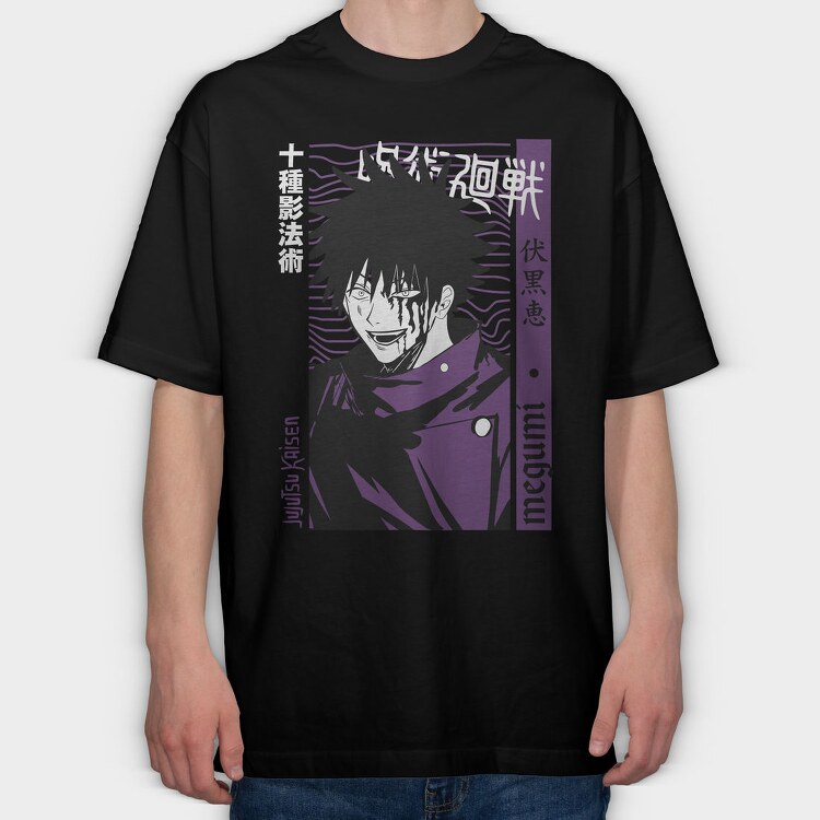 Megumi Fushigoro, Tricou Oversize Barbati (Unisex)