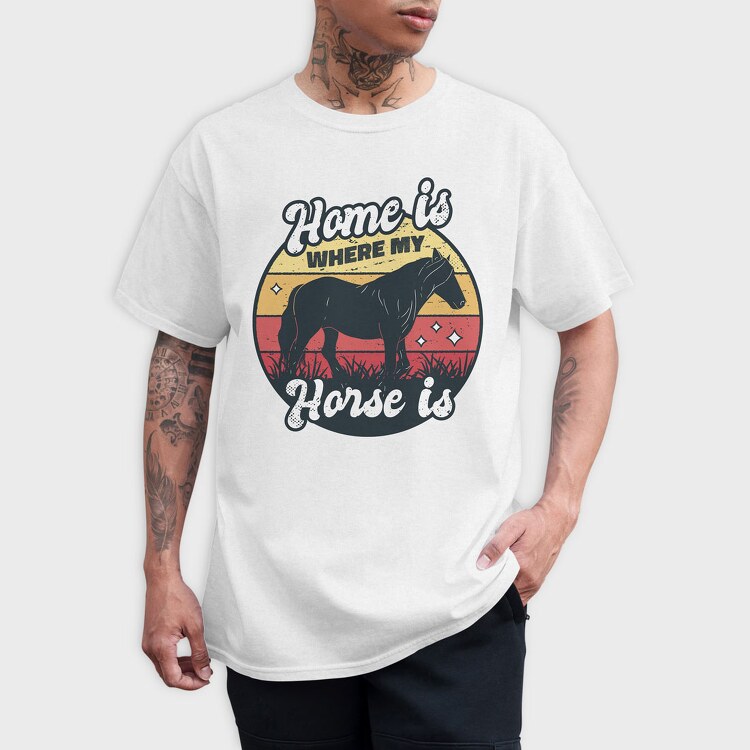 Home Horse, Tricou Barbati (Unisex)