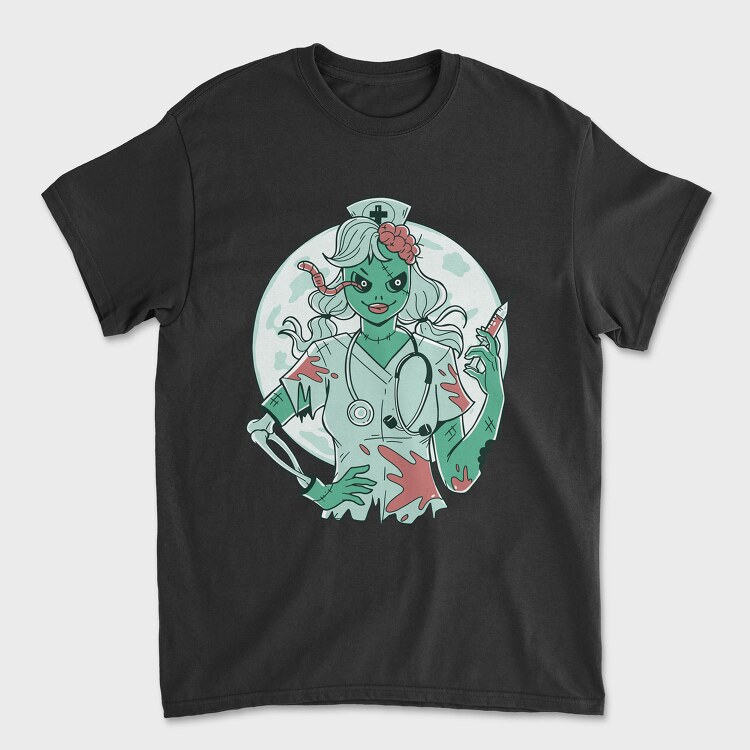 Zombie Nurse, Tricou Barbati (Unisex)