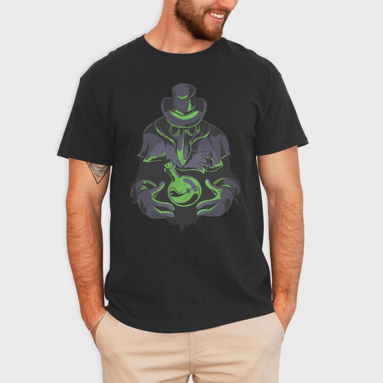 Plague Doctor Alchemy, Tricou Barbati (Unisex)