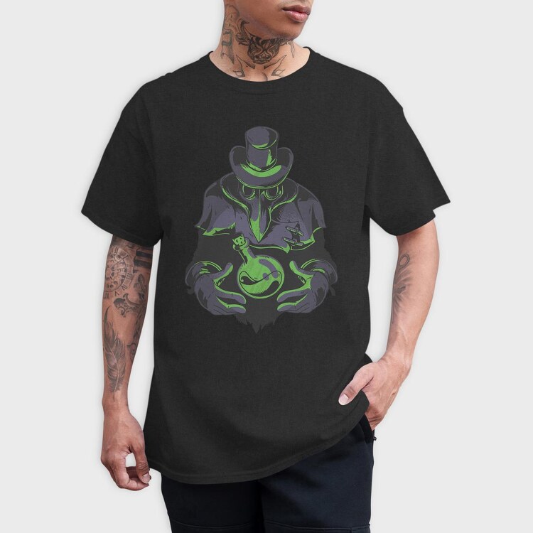 Plague Doctor Alchemy, Tricou Barbati (Unisex)