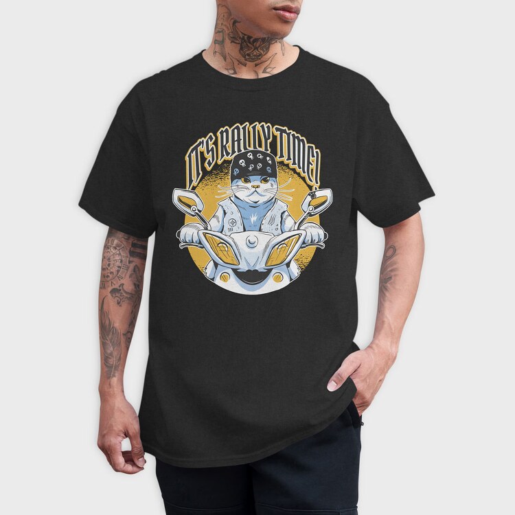 Its Rally Time Cat, Tricou Barbati (Unisex)