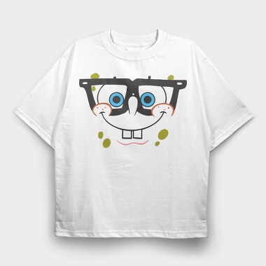 SpongeBob face 8, Tricou Oversize Barbati (Unisex)