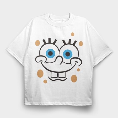 SpongeBob Faces 1, Tricou Oversize Barbati (Unisex)