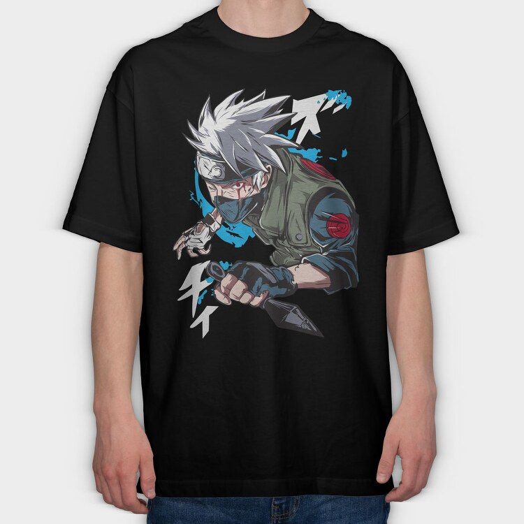 Kakashi Hatake Ex, Tricou Oversize Barbati (Unisex)