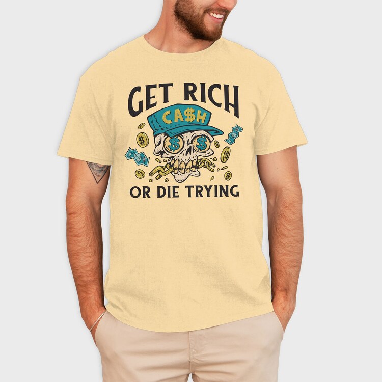 Skull Rich, Tricou Barbati (Unisex)