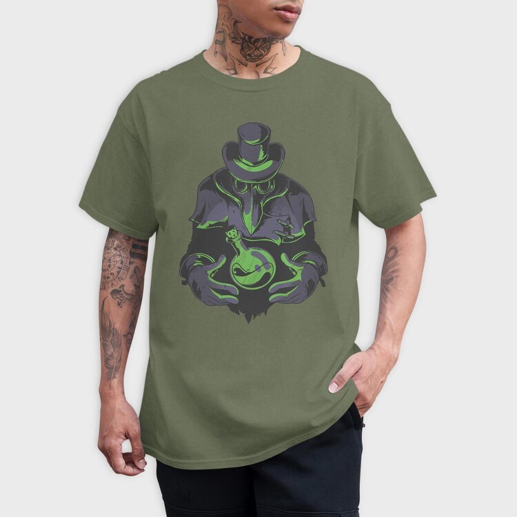 Plague Doctor Alchemy, Tricou Barbati (Unisex)
