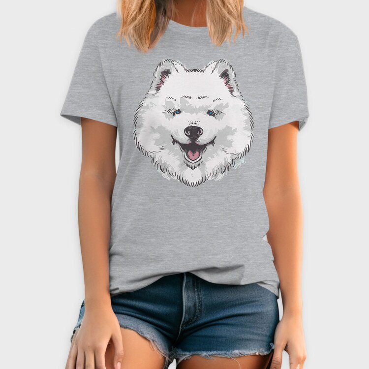 Dog Samoyed, Tricou Barbati (Unisex)