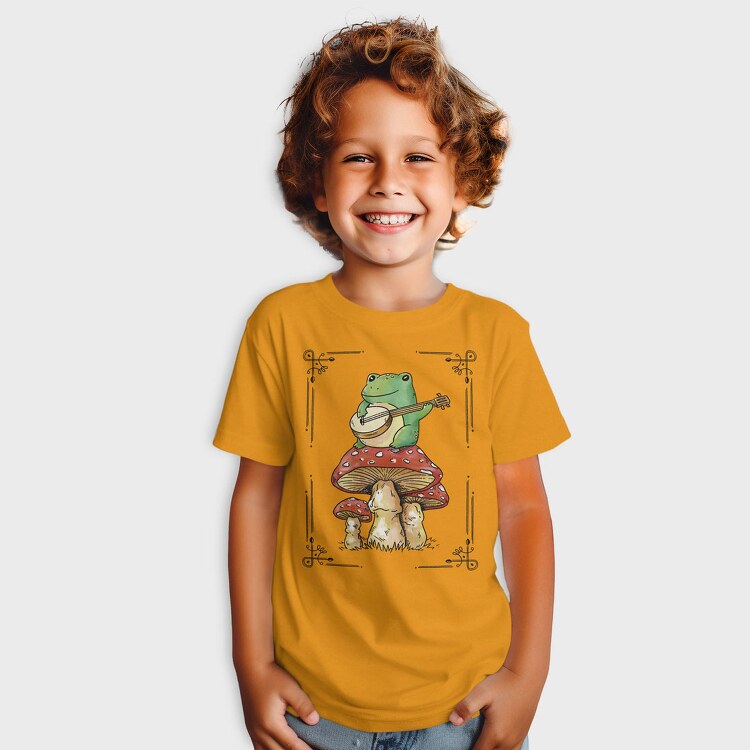 Banjo Frog on a Mushroom, Tricou Copii