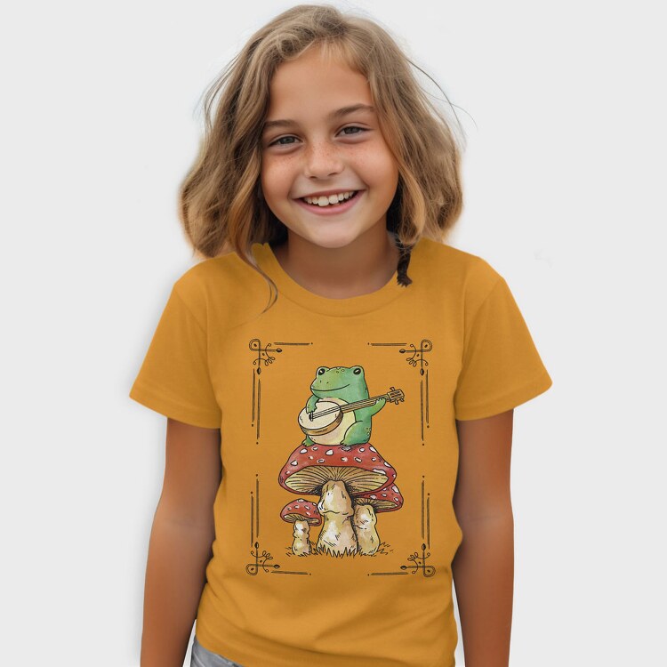 Banjo Frog on a Mushroom, Tricou Copii
