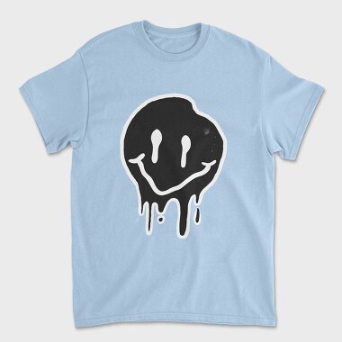 Black Smiley, Tricou Barbati (Unisex)