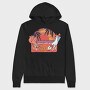 Unicorn Flamingo Beach, Hanorac Oversize Barbati (Unisex)