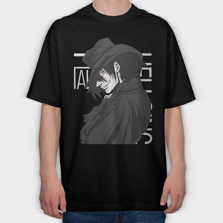 Hellsing 3, Tricou Oversize Barbati (Unisex)