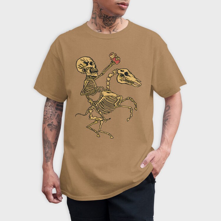 Skull Riding, Tricou Barbati (Unisex)