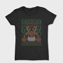 Reindeer Middle Finger Ugly Sweater, Tricou Femei