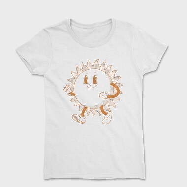 Retro Cartoon Sun, Tricou Femei
