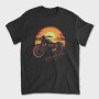 Motorcycle Sunset, Tricou Barbati (Unisex)