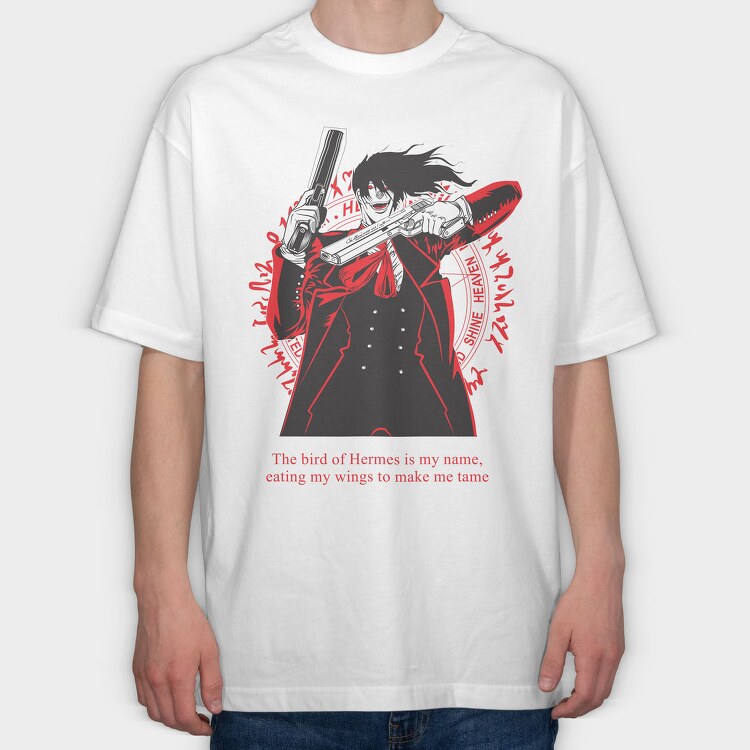 Hellsing 7, Tricou Oversize Barbati (Unisex)