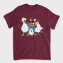 Rooster Cartoon Chickens, Tricou Barbati (Unisex)