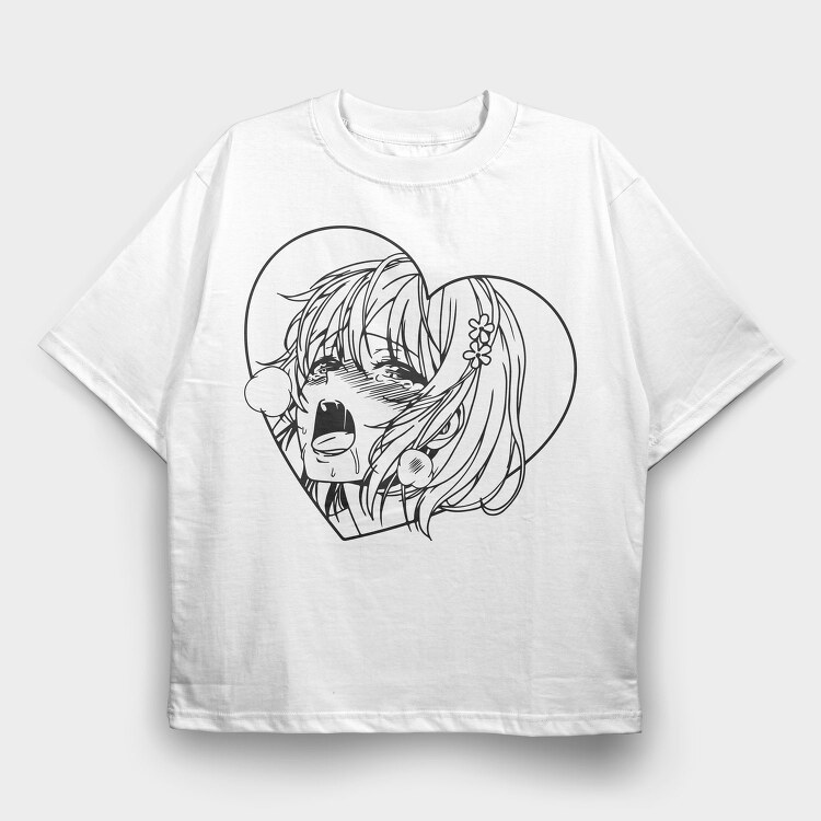 Hentai 18, Tricou Oversize Barbati (Unisex)