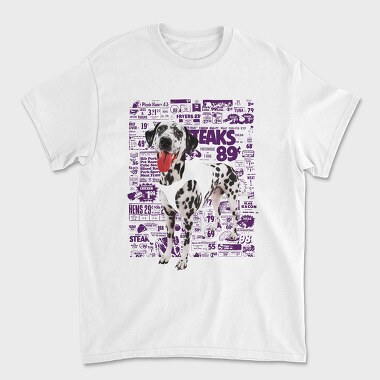 Newspaper Cutout Dalmatian, Tricou Barbati (Unisex)