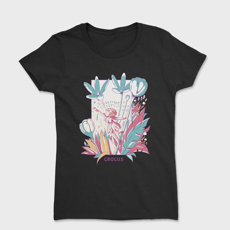 Fantasy Fairy In Flower Field Fairycore, Tricou Femei