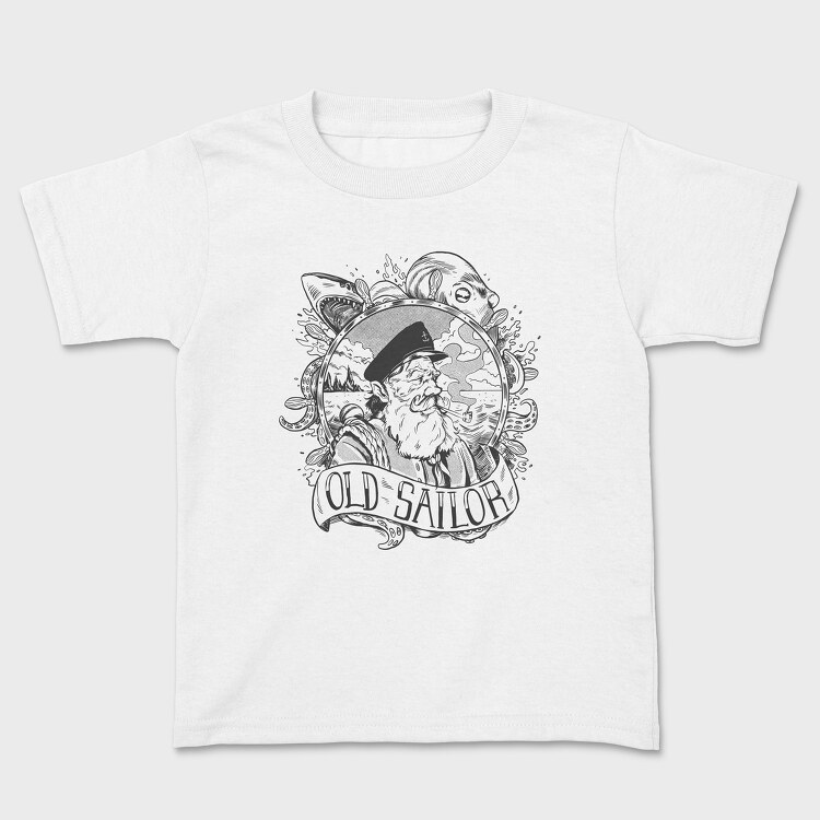 Old Sailor Black, Tricou Copii