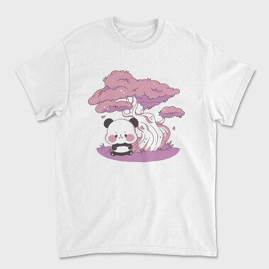 Panda Sakura Kawaii, Tricou Barbati (Unisex)