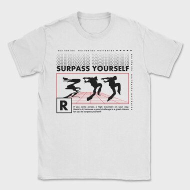 Surpass Yourself 1, Tricou Barbati (Unisex)