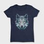 Polygonal White Wolf, Tricou Femei