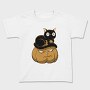 Pumpkin and Cute Black Cat, Tricou Copii