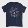 Purple Flowers Dark Moon, Tricou Barbati (Unisex)